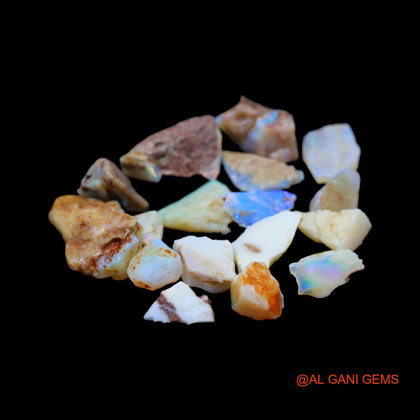 17 Pcs 44.00 Cts Natural Australian Fire Opal Loose Gemstone Fancy Rough Wholesale Lot 7X8 TO 13X19 MM RD-3