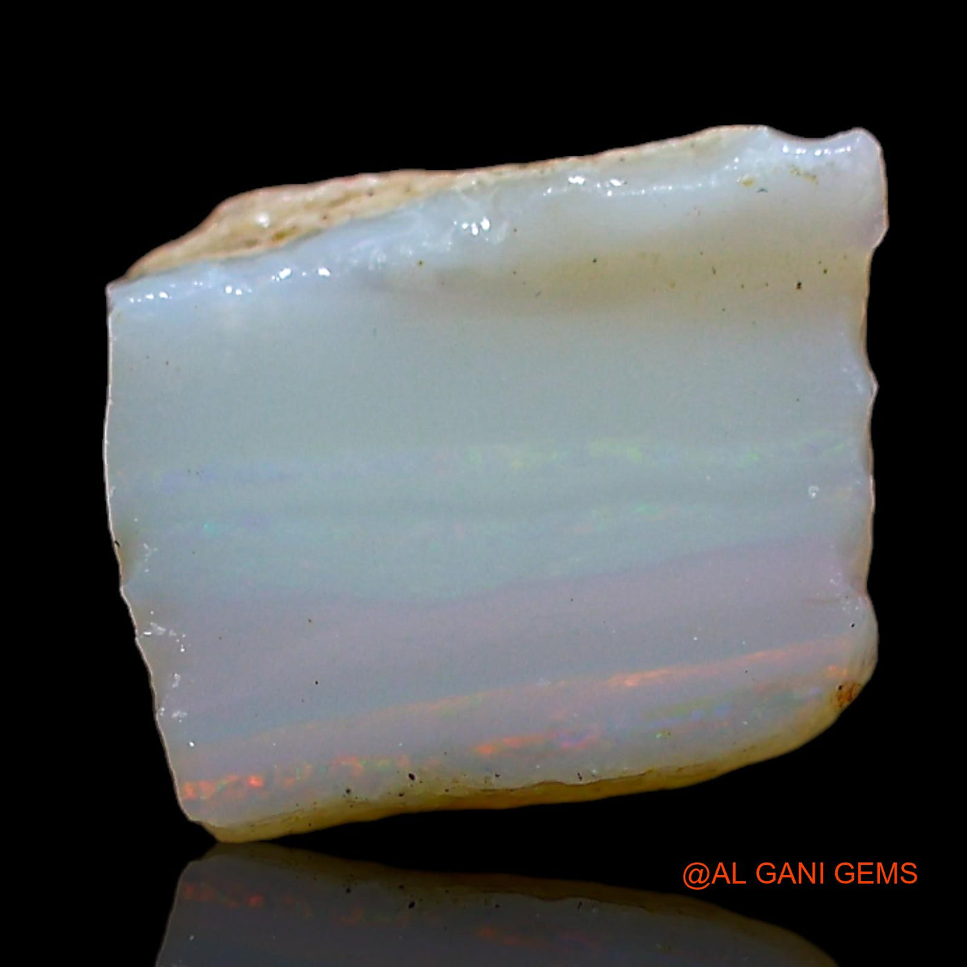 2.00 Cts Natural Australian Fire Opal Loose Gemstone Fancy Rough 8x8x7 mm RD-400