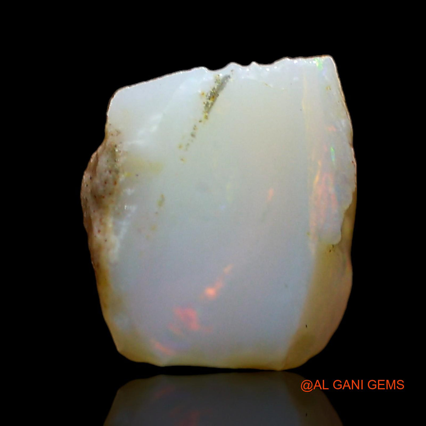2.00 Cts Natural Australian Fire Opal Loose Gemstone Fancy Rough 8x8x7 mm RD-400
