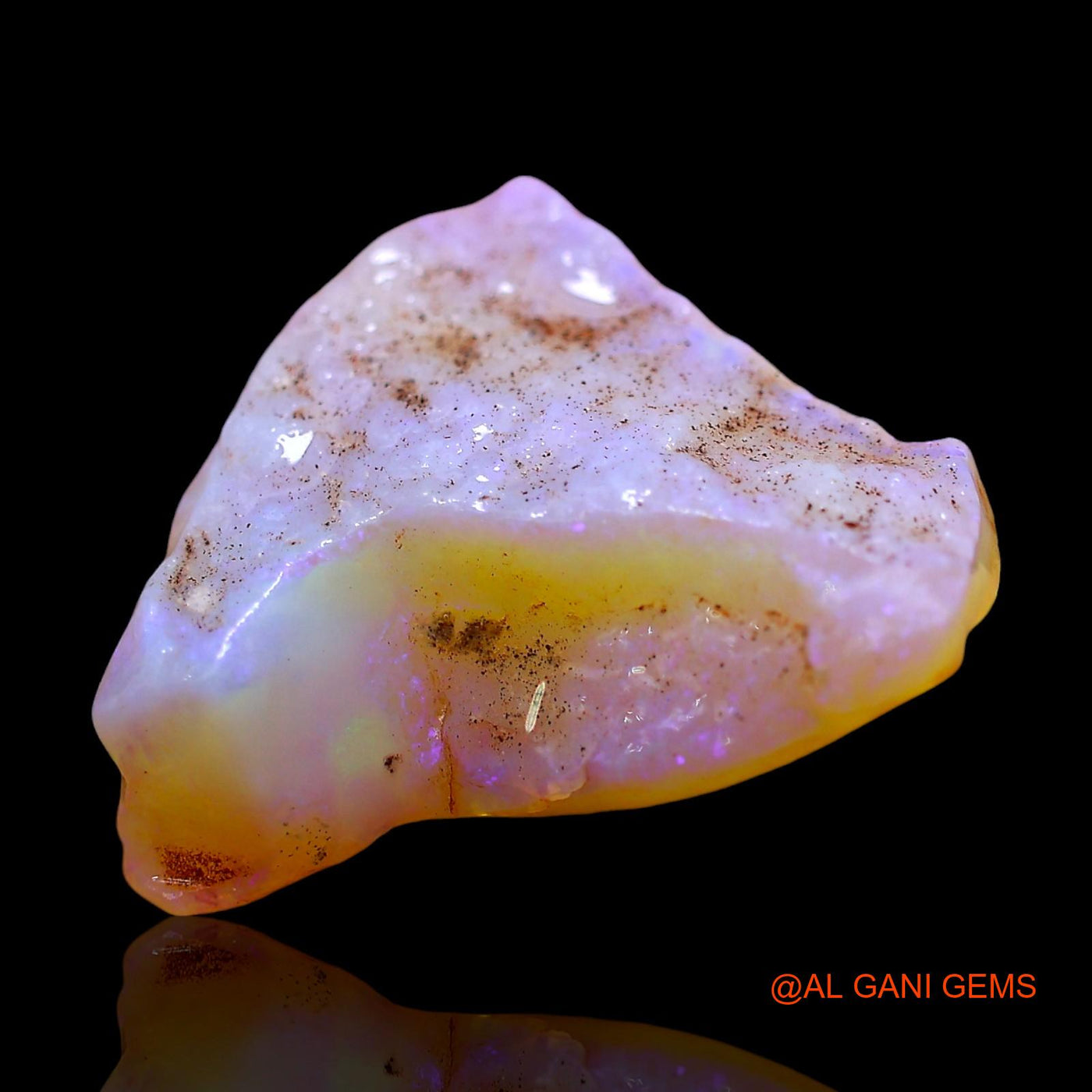 6.00 Cts Natural Australian Fire Opal Loose Gemstone Fancy Rough 17x16x6 mm RD-401