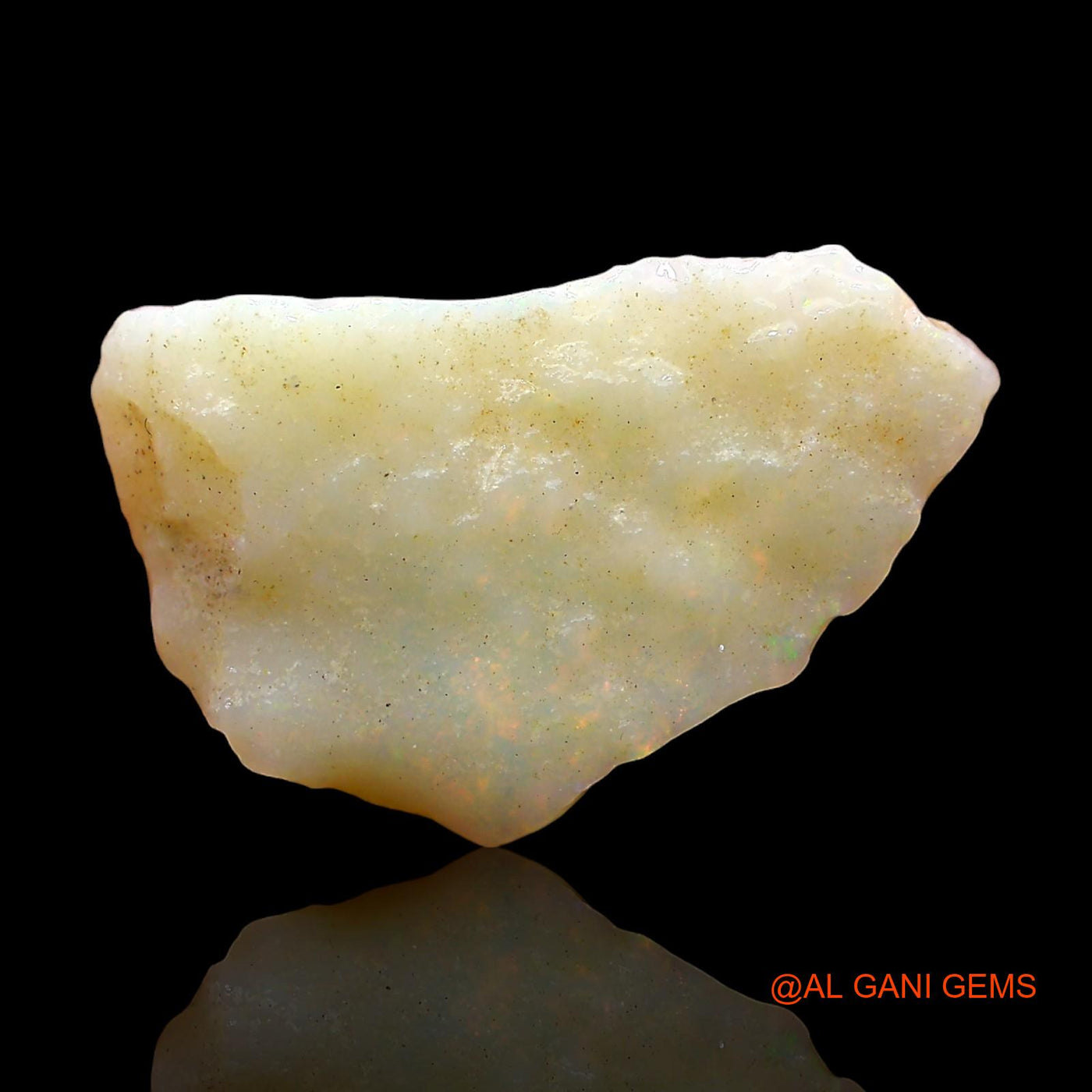 Natural Fire Opal Gemstone 4.00 Cts Loose Fancy Rough From Australia 20x13x3 mm RD-403