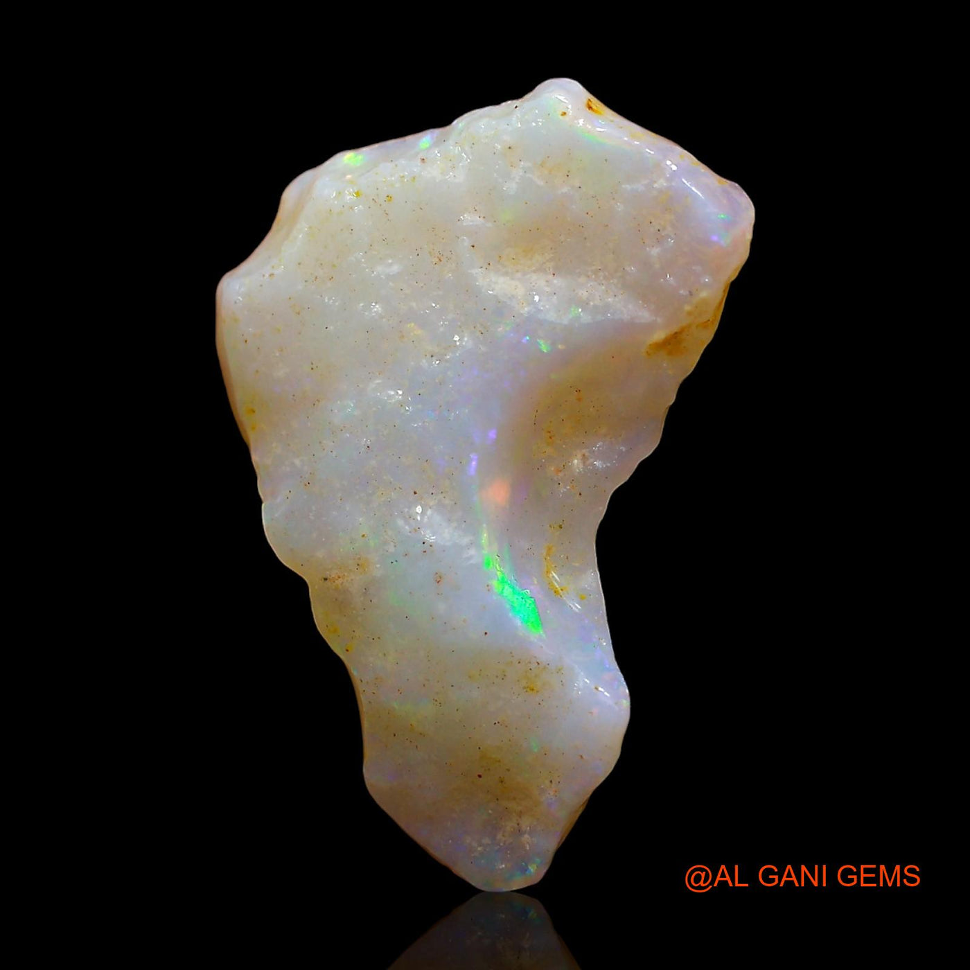 Natural Untreated Fire Opal Loose Gemstone Fancy Rough From Australia 5.00 Cts 21x14x4 mm RD-416