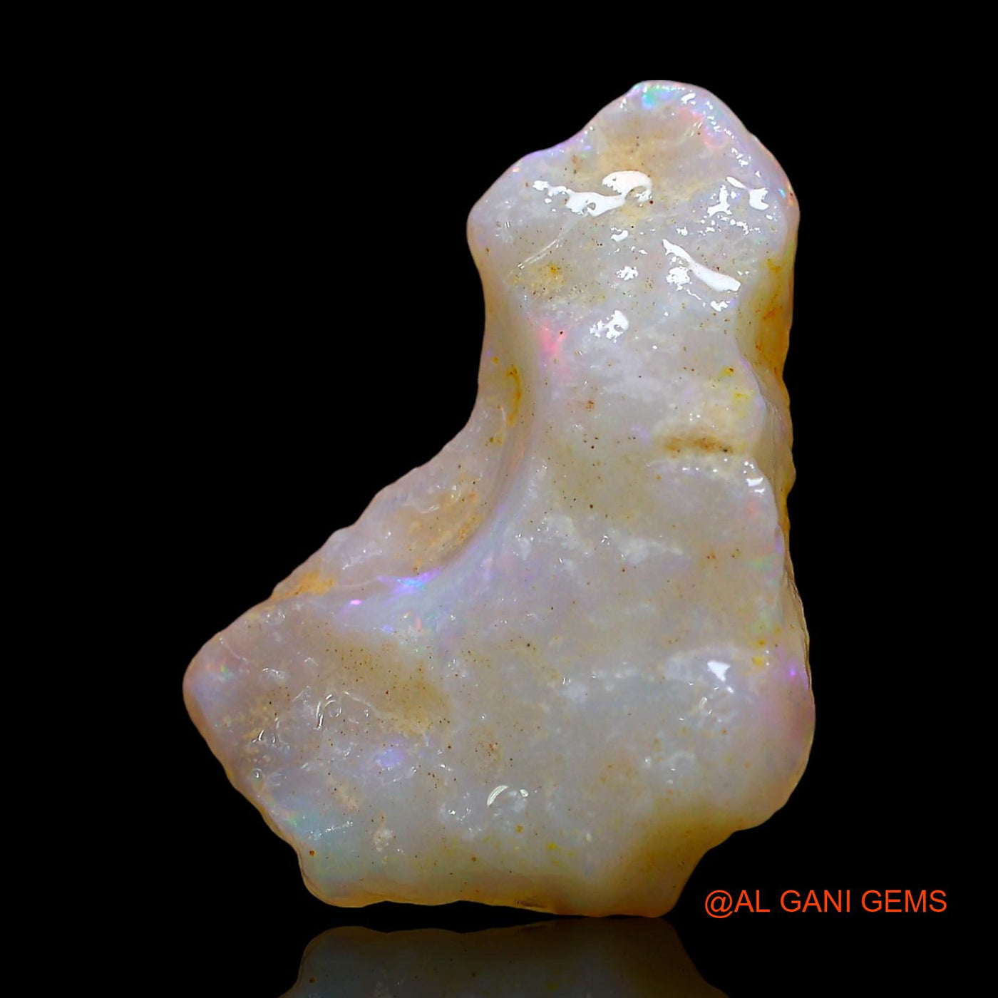 Natural Untreated Fire Opal Loose Gemstone Fancy Rough From Australia 5.00 Cts 21x14x4 mm RD-416