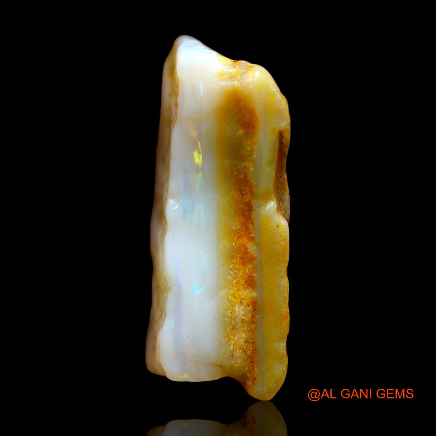 8.00 Cts Natural Australian Fire Opal Loose Gemstone Fancy Rough 18x12x6 mm RD-419