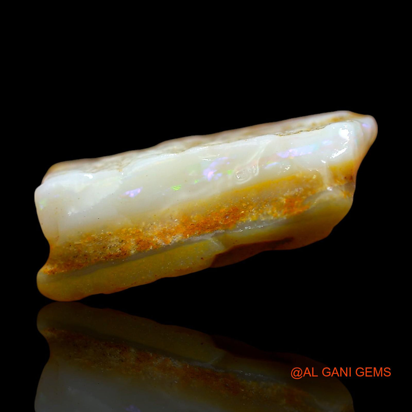 8.00 Cts Natural Australian Fire Opal Loose Gemstone Fancy Rough 18x12x6 mm RD-419