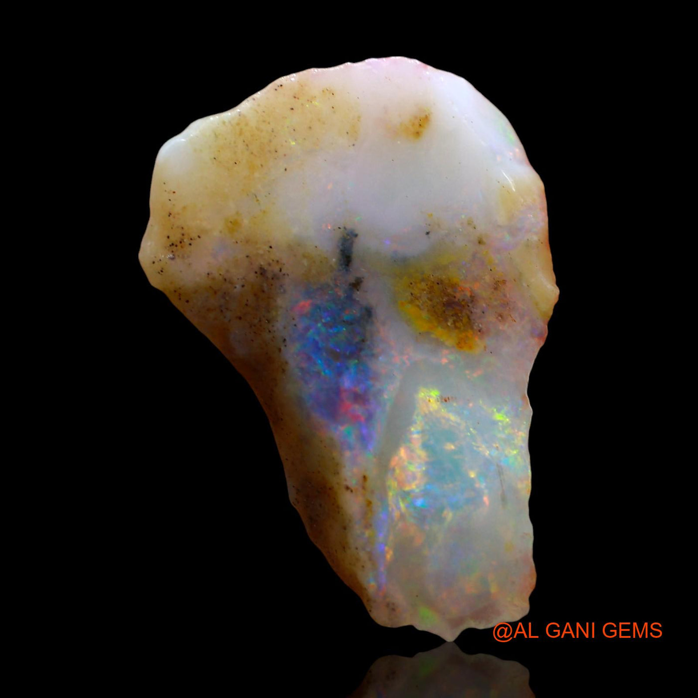 5.00 Cts Natural Australian Fire Opal Fancy Rough Loose Gemstone For Jewelry 19x13x4 mm RD-422