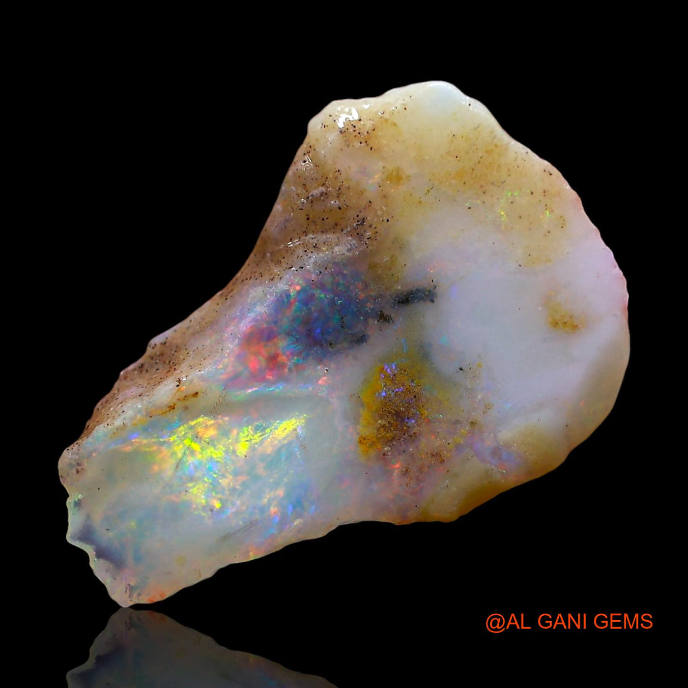 5.00 Cts Natural Australian Fire Opal Fancy Rough Loose Gemstone For Jewelry 19x13x4 mm RD-422