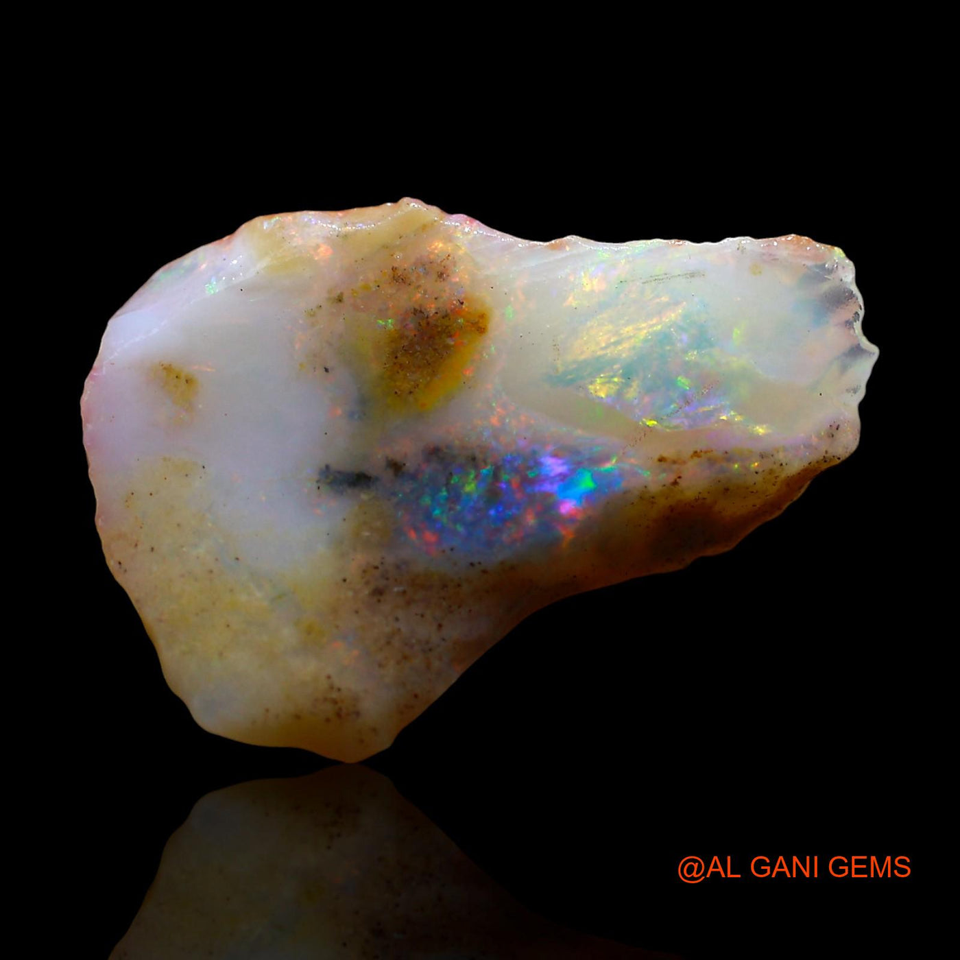 5.00 Cts Natural Australian Fire Opal Fancy Rough Loose Gemstone For Jewelry 19x13x4 mm RD-422