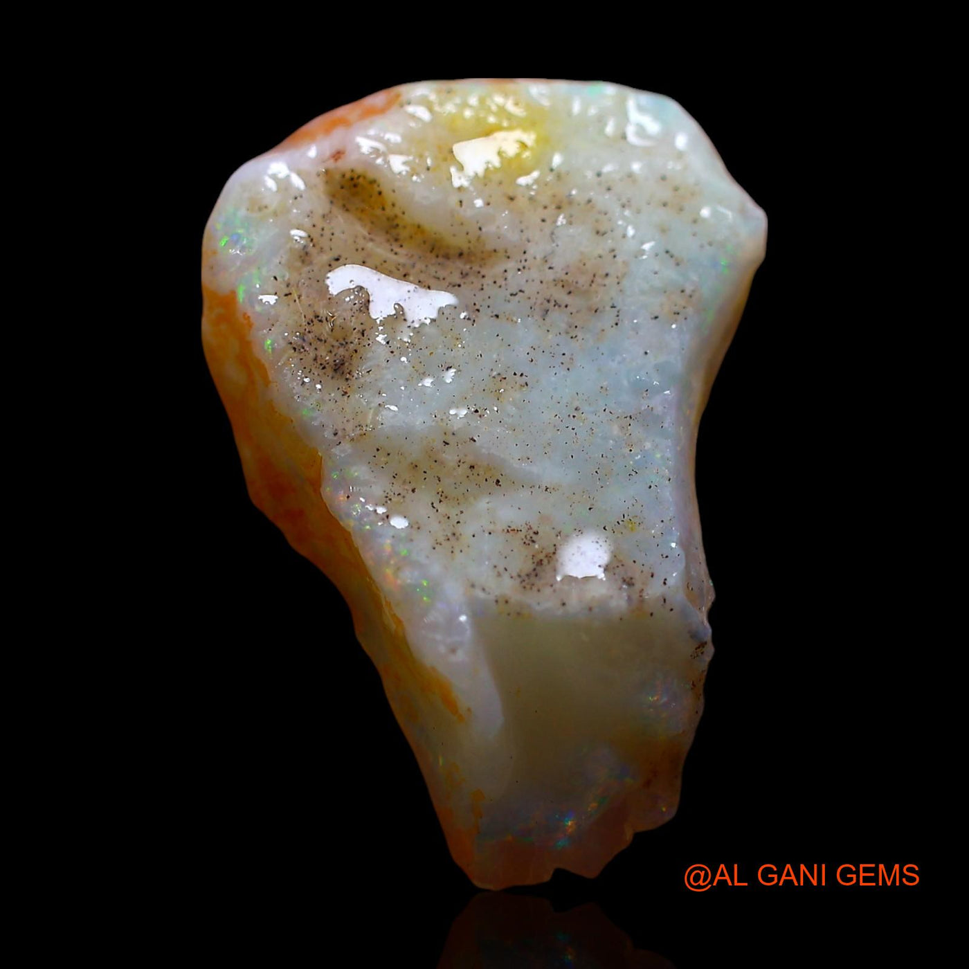 5.00 Cts Natural Australian Fire Opal Fancy Rough Loose Gemstone For Jewelry 19x13x4 mm RD-422