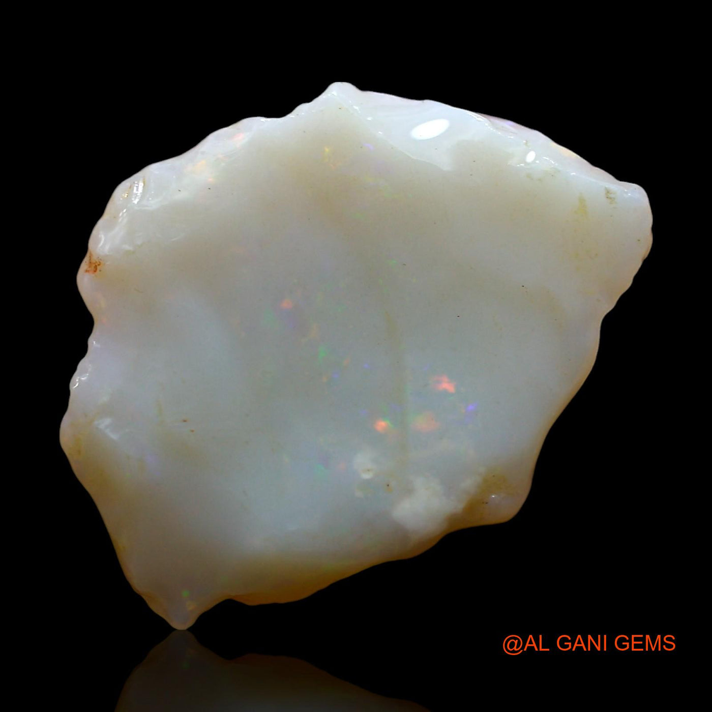 Natural Fire Opal Gemstone 4.00 Cts Loose Fancy Rough From Australia 19x15x2 mm RD-423