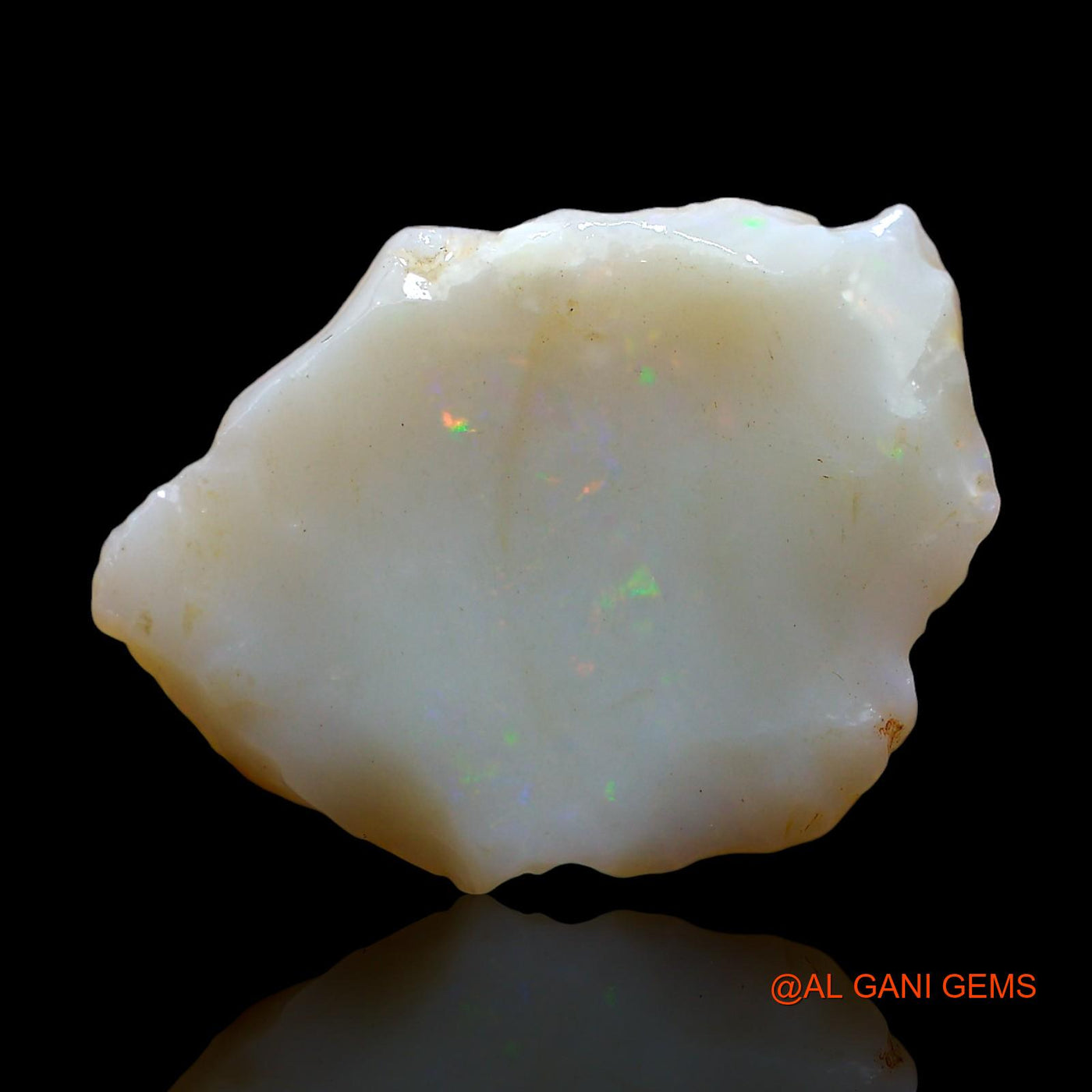 Natural Fire Opal Gemstone 4.00 Cts Loose Fancy Rough From Australia 19x15x2 mm RD-423