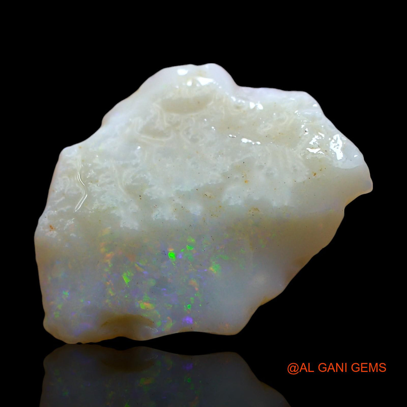 Natural Fire Opal Gemstone 4.00 Cts Loose Fancy Rough From Australia 19x15x2 mm RD-423