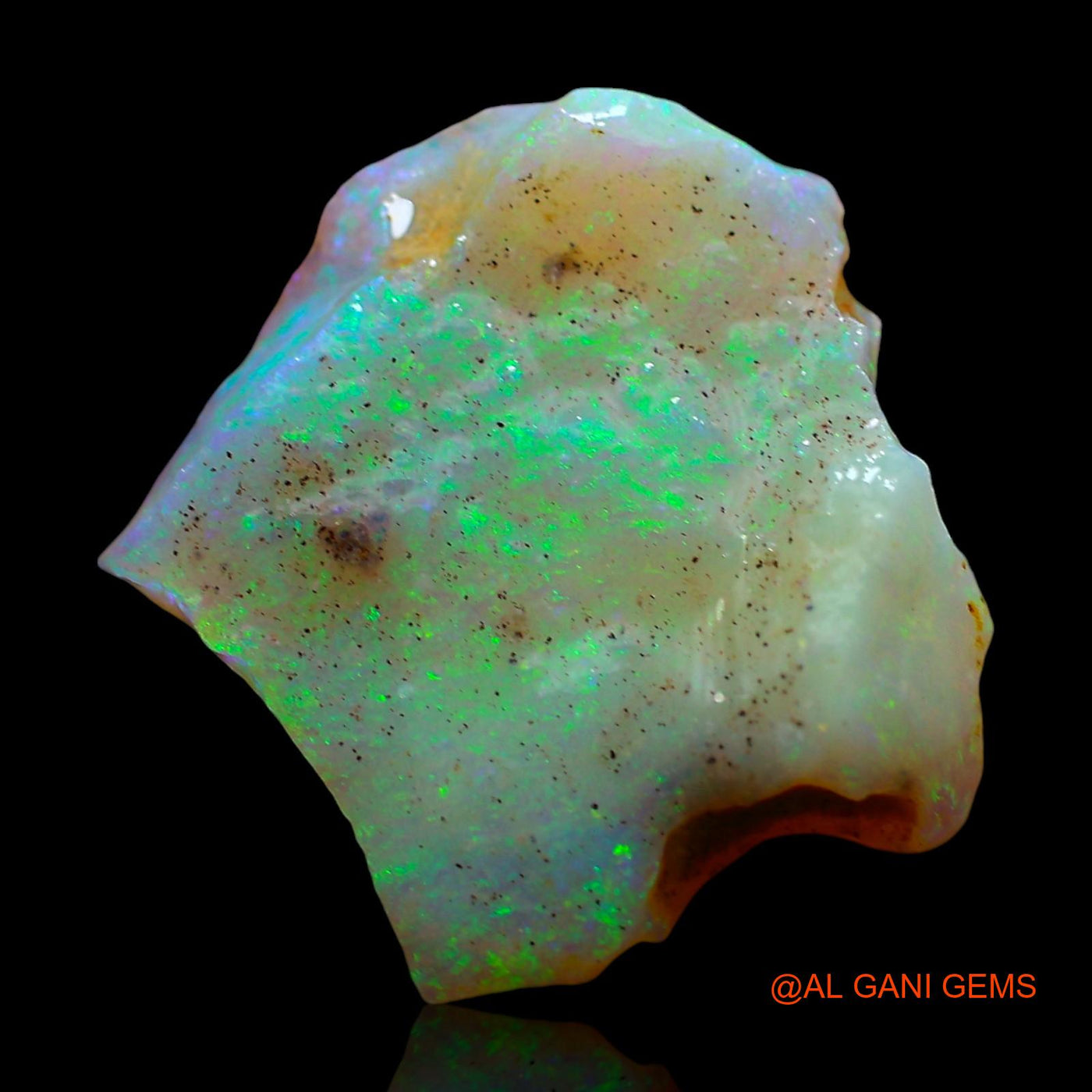 4.00 Cts Natural Australian Fire Opal Loose Gemstone Fancy Rough 17x15x3 mm RD-429