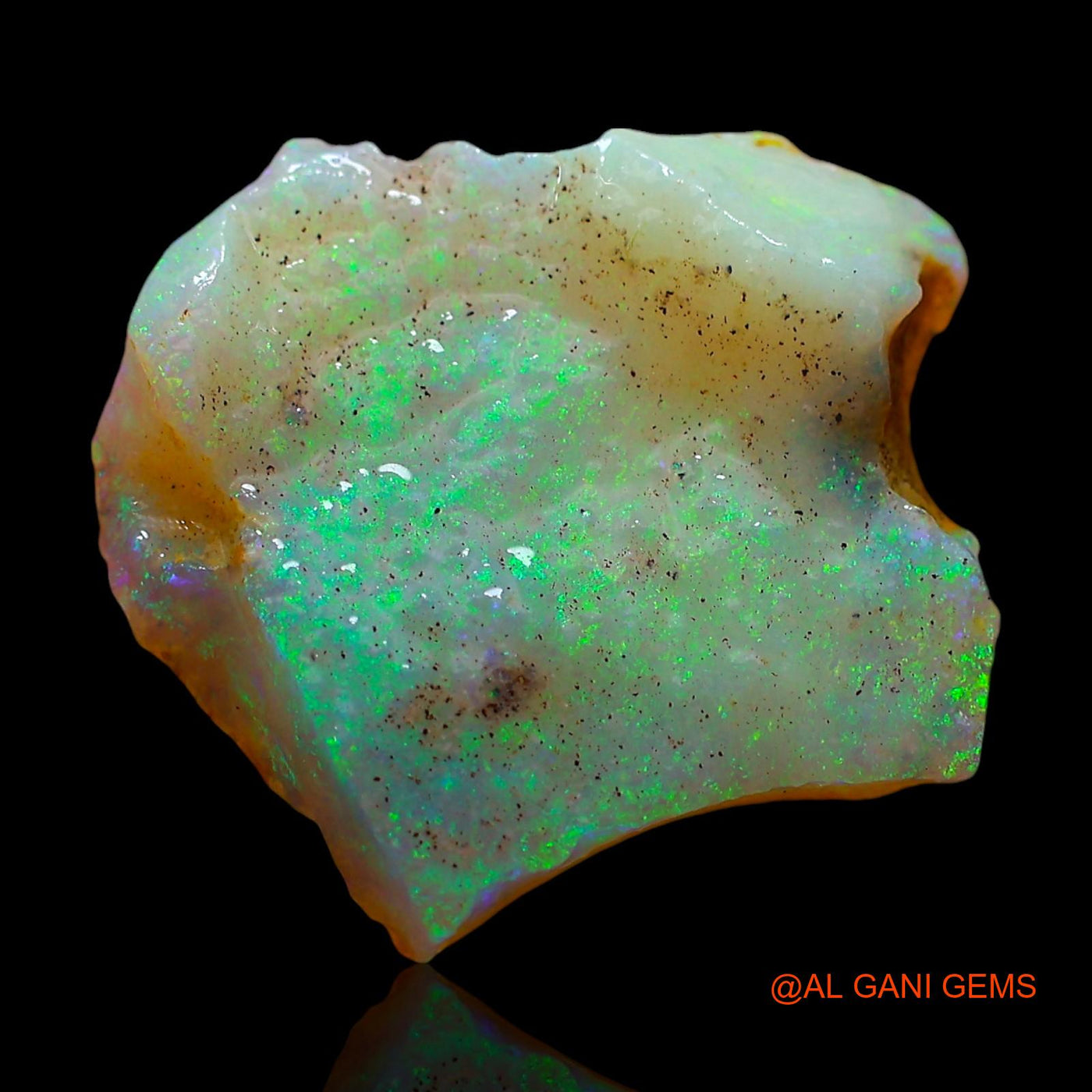 4.00 Cts Natural Australian Fire Opal Loose Gemstone Fancy Rough 17x15x3 mm RD-429