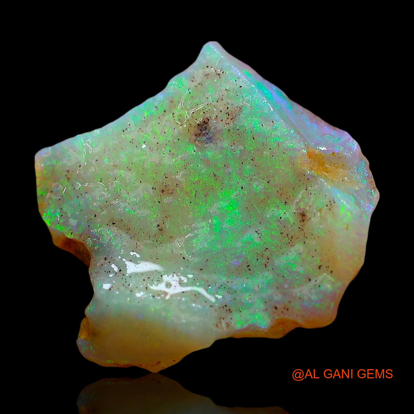 4.00 Cts Natural Australian Fire Opal Loose Gemstone Fancy Rough 17x15x3 mm RD-429
