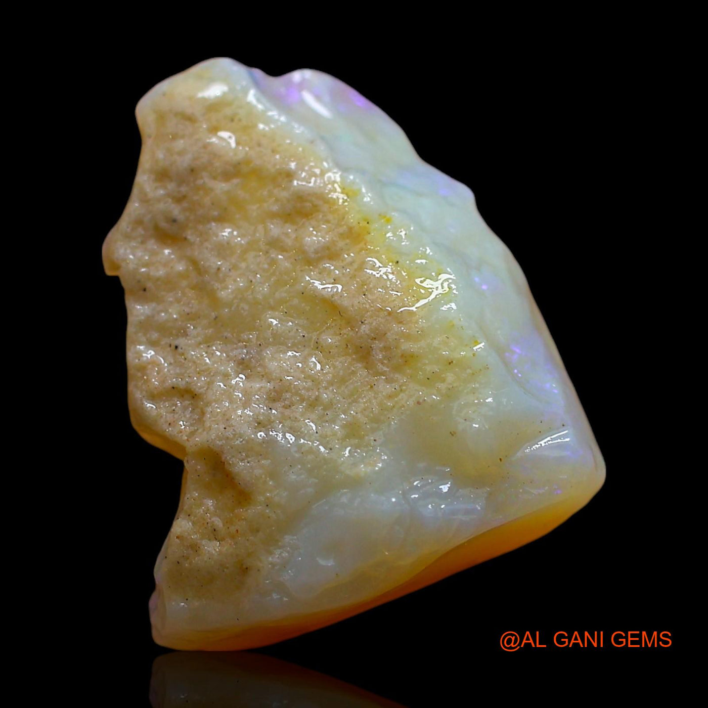 Natural Fire Opal Gemstone 6.00 Cts Loose Fancy Rough From Australia 16x13x6 mm RD-436