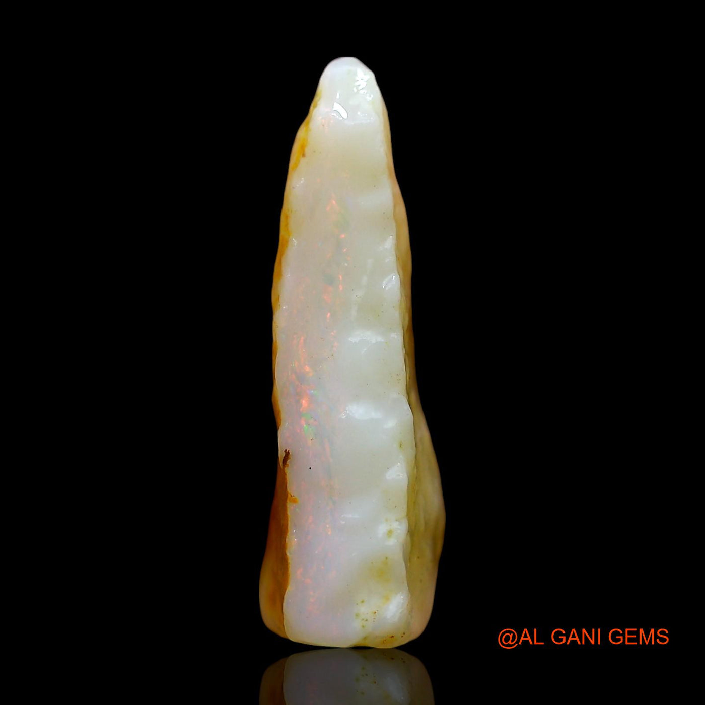 Natural Untreated Fire Opal Loose Gemstone Fancy Rough From Australia 6.00 Cts 18x12x5 mm RD-437