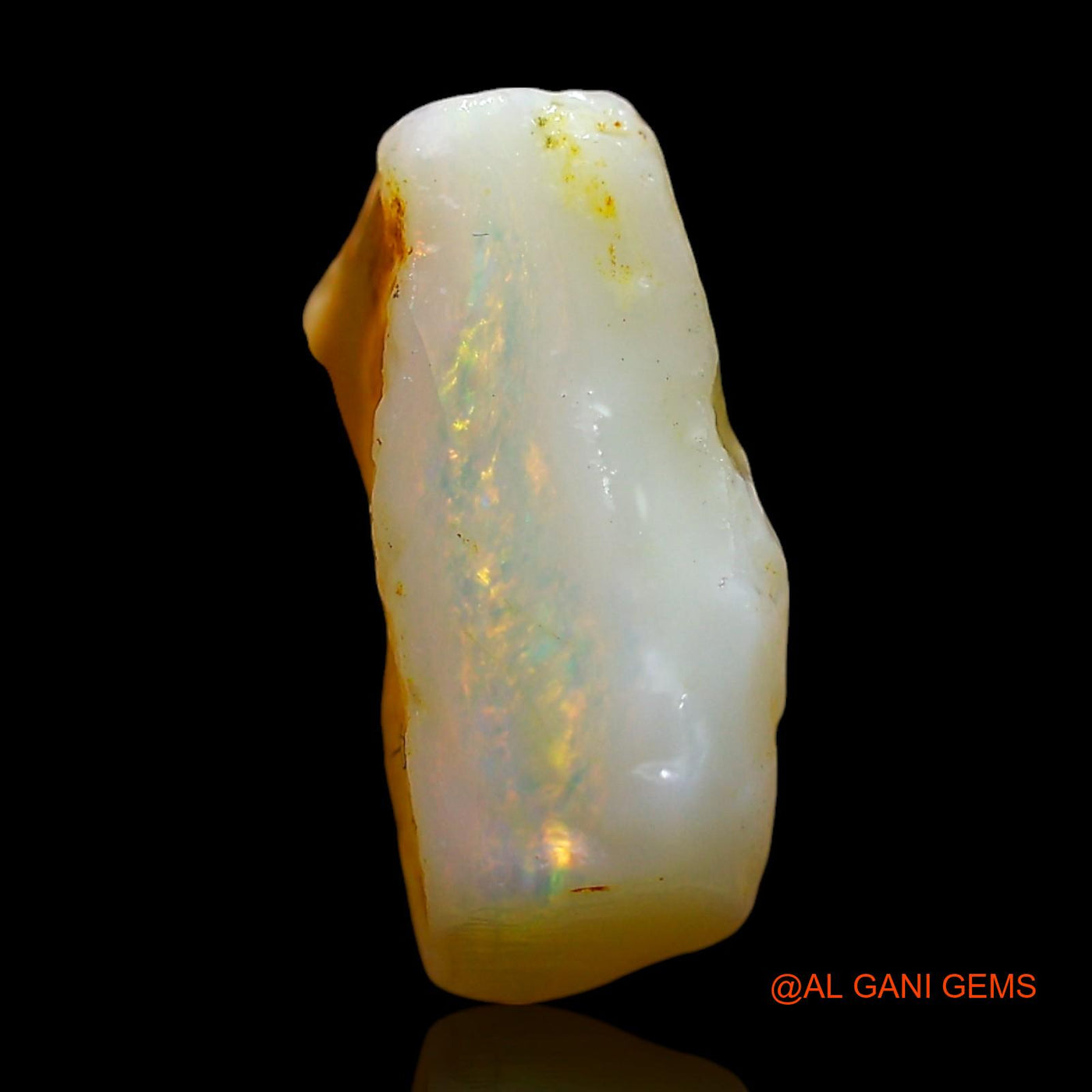 Natural Untreated Fire Opal Loose Gemstone Fancy Rough From Australia 6.00 Cts 18x12x5 mm RD-437