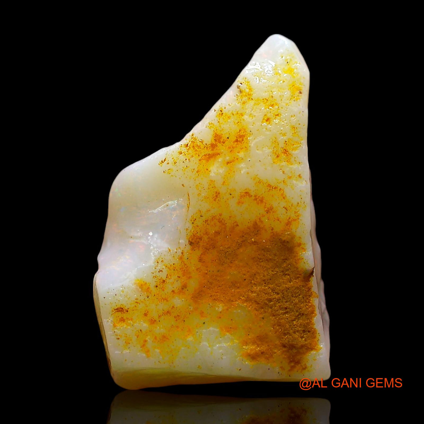 Natural Untreated Fire Opal Loose Gemstone Fancy Rough From Australia 6.00 Cts 18x12x5 mm RD-437