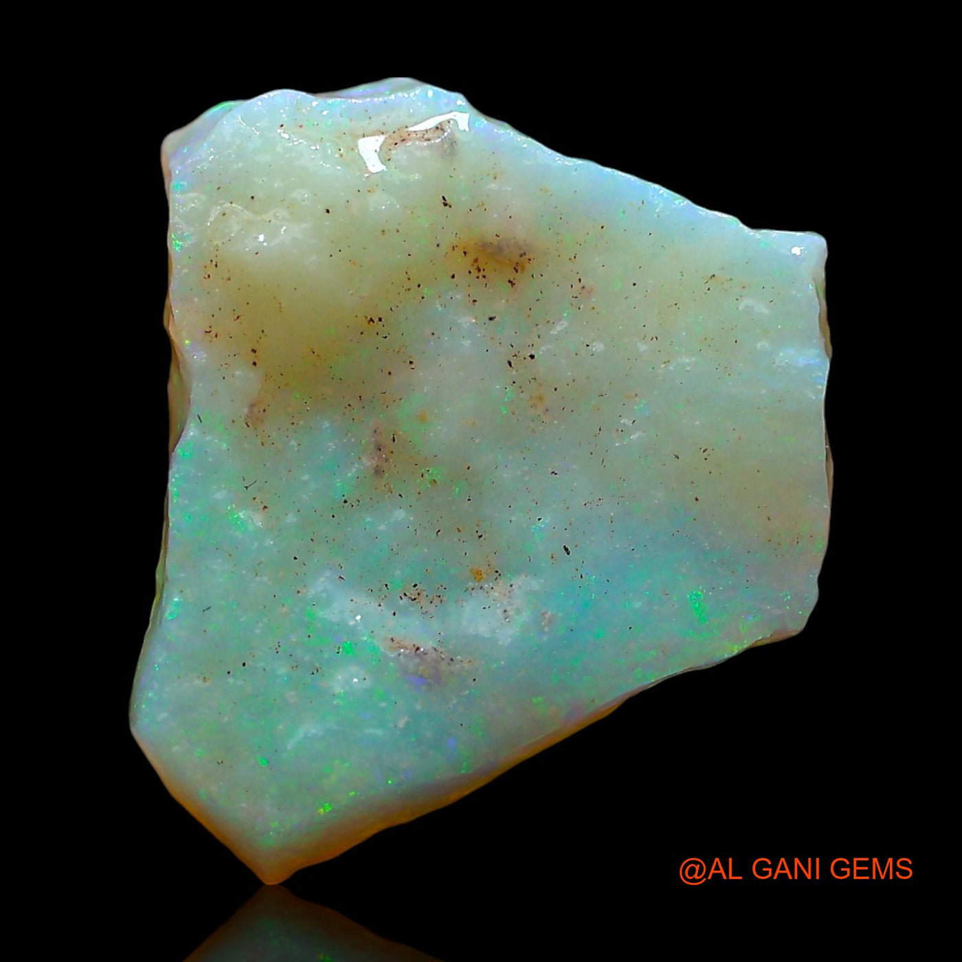 5.00 Cts Natural Australian Fire Opal Loose Gemstone Fancy Rough 16x14x4 mm RD-438