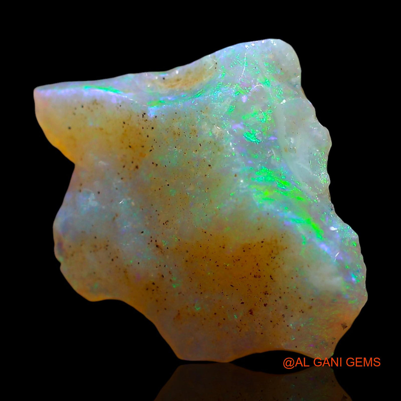 4.00 Cts Natural Australian Fire Opal Loose Gemstone Fancy Rough 19x15x4 mm RD-439