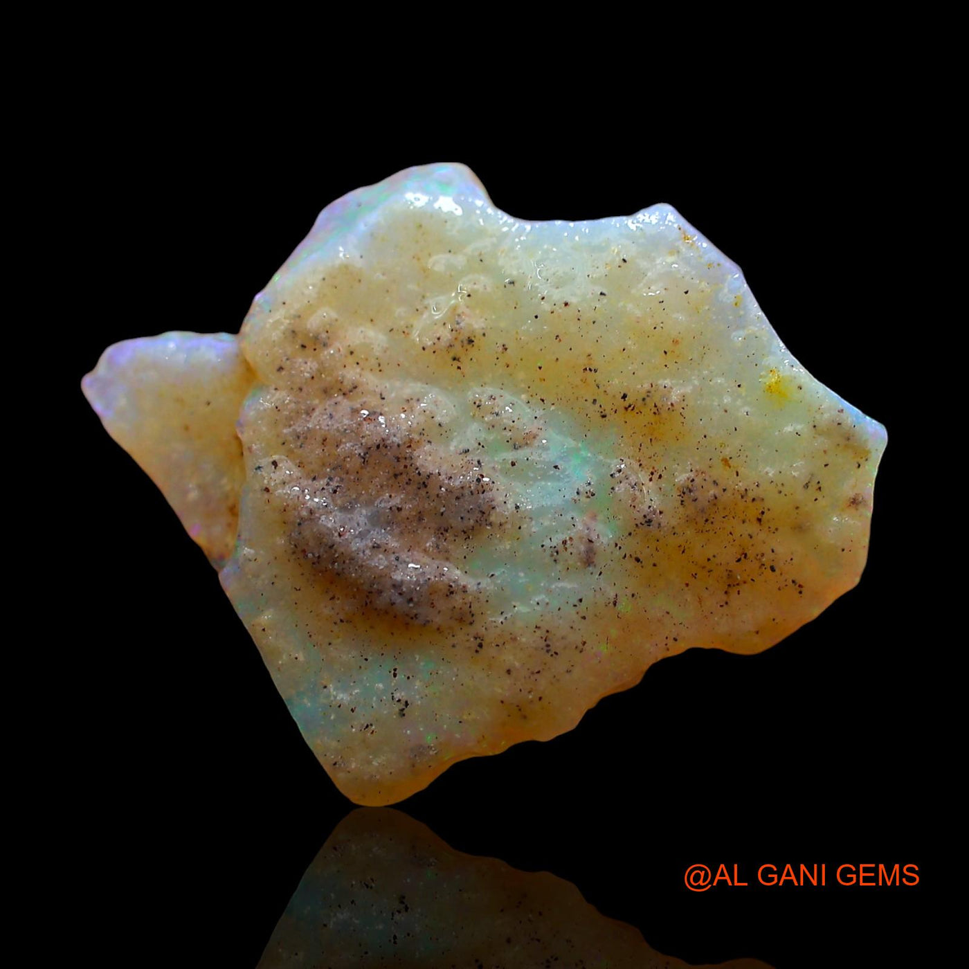 4.00 Cts Natural Australian Fire Opal Loose Gemstone Fancy Rough 19x15x4 mm RD-439