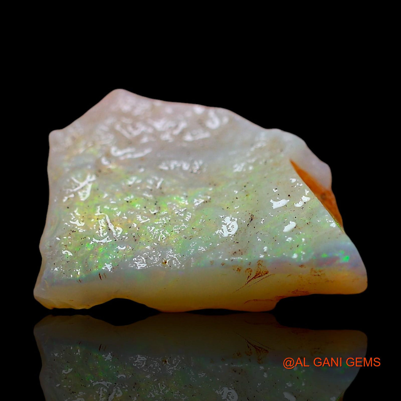 Natural Untreated Fire Opal Loose Gemstone Fancy Rough From Australia 4.00 Cts 18x12x4 mm RD-444