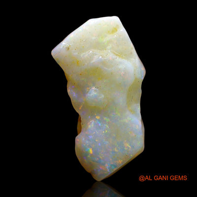 Natural Untreated Fire Opal Loose Gemstone Fancy Rough From Australia 4.00 Cts 19x10x4 mm RD-448