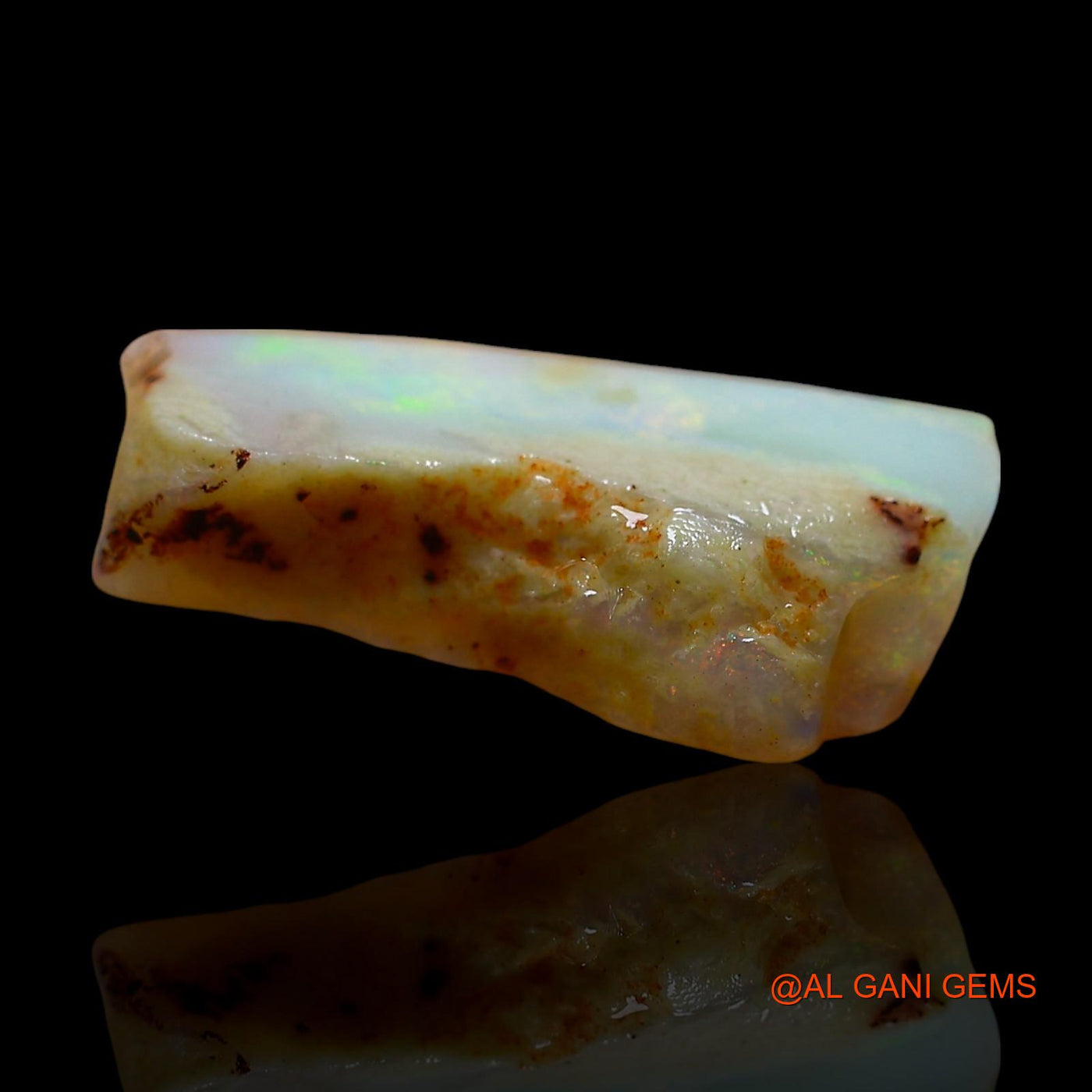 4.00 Cts Natural Australian Fire Opal Loose Gemstone Fancy Rough 17x9x4 mm RD-449