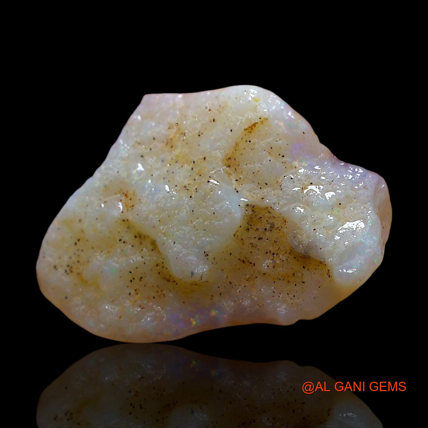 Natural Fire Opal Gemstone 6.00 Cts Loose Fancy Rough From Australia 18x12x5 mm RD-453