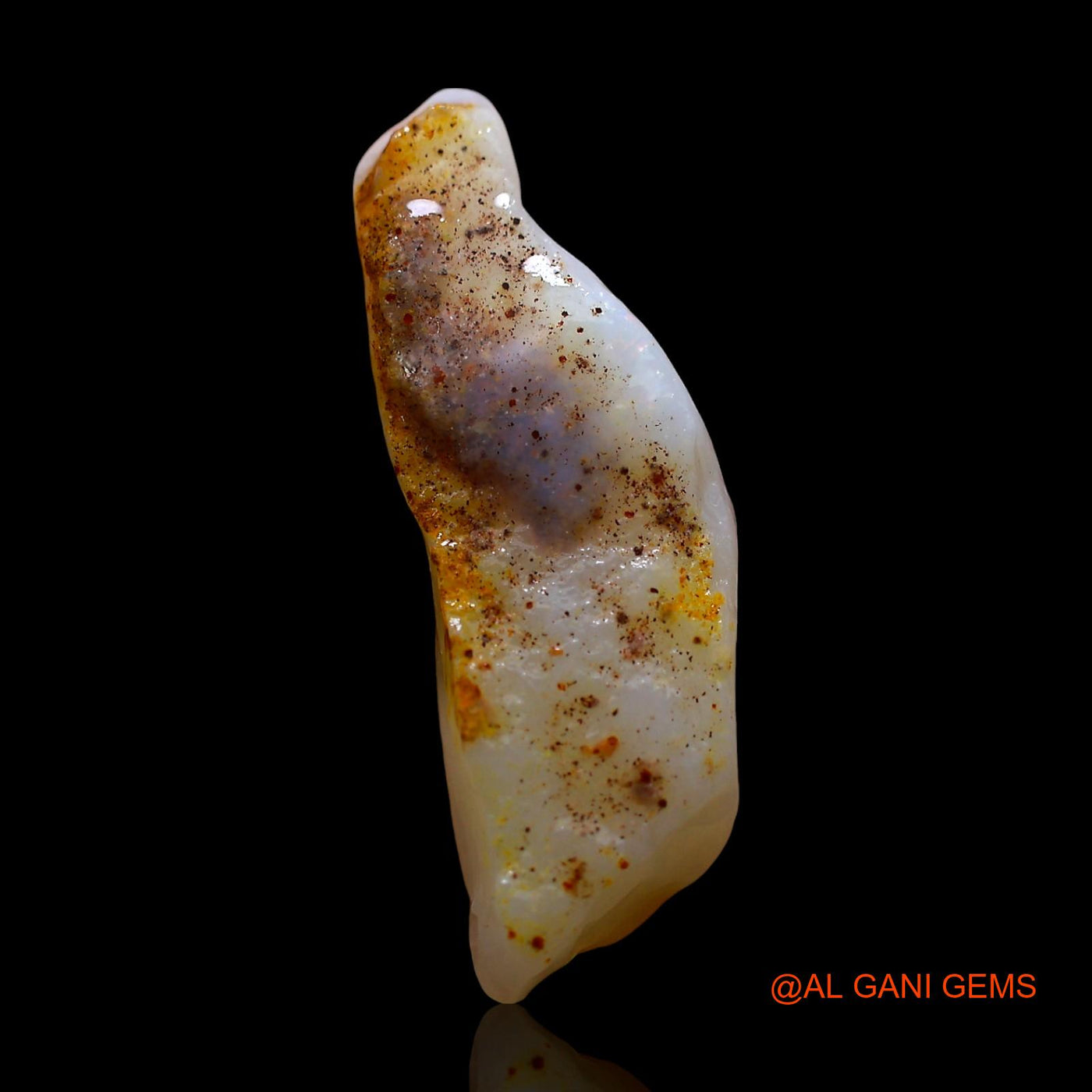5.00 Cts Natural Australian Fire Opal Loose Gemstone Fancy Rough 21x7x5 mm RD-467