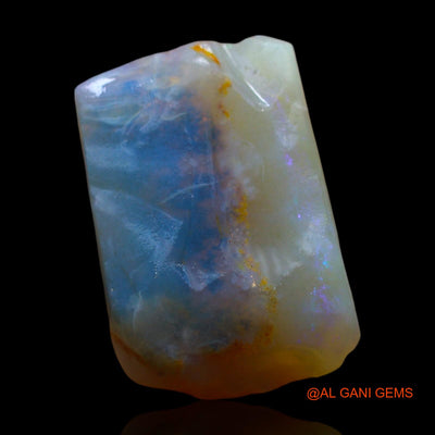 Natural Fire Opal Gemstone 6.00 Cts Loose Fancy Rough From Australia 13x11x5 mm RD-469