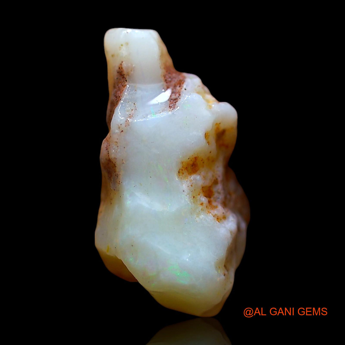 Natural Untreated Fire Opal Loose Gemstone Fancy Rough From Australia 7.00 Cts 16x13x8 mm RD-473