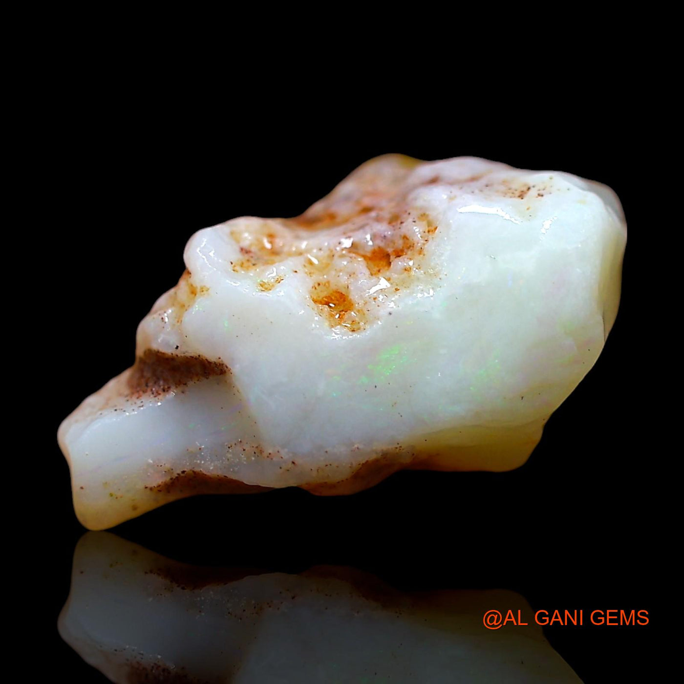 Natural Untreated Fire Opal Loose Gemstone Fancy Rough From Australia 7.00 Cts 16x13x8 mm RD-473