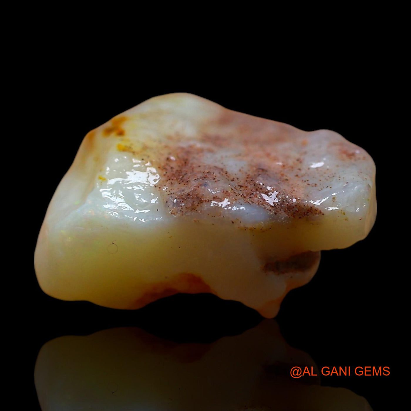 Natural Untreated Fire Opal Loose Gemstone Fancy Rough From Australia 7.00 Cts 16x13x8 mm RD-473