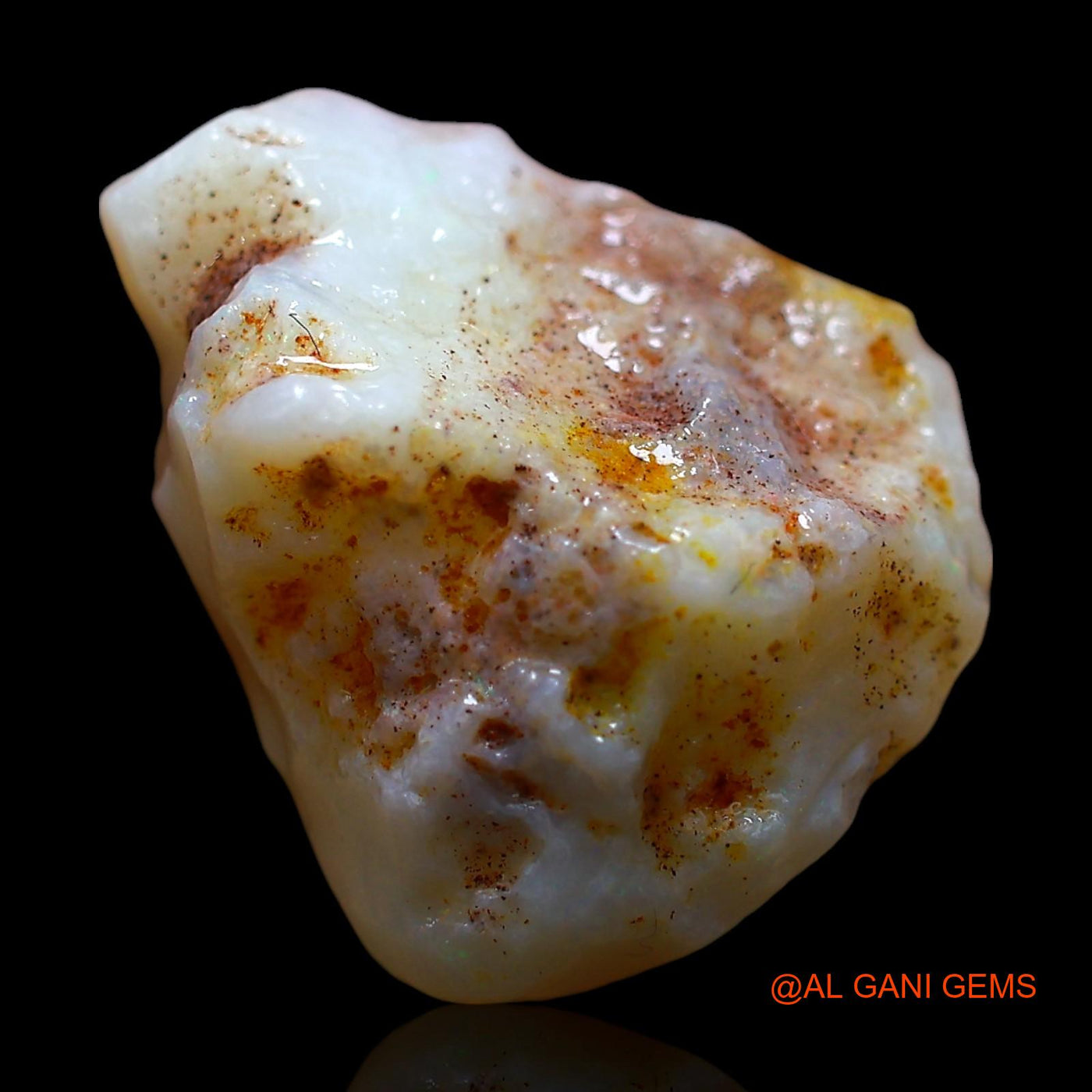 Natural Untreated Fire Opal Loose Gemstone Fancy Rough From Australia 7.00 Cts 16x13x8 mm RD-473