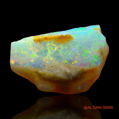 Natural Fire Opal Gemstone 3.00 Cts Loose Fancy Rough From Australia 14x9x4 mm RD-486