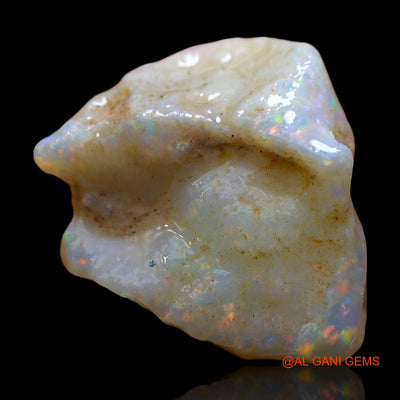 Natural Fire Opal Gemstone 3.00 Cts Loose Fancy Rough From Australia 14x12x4 mm RD-487