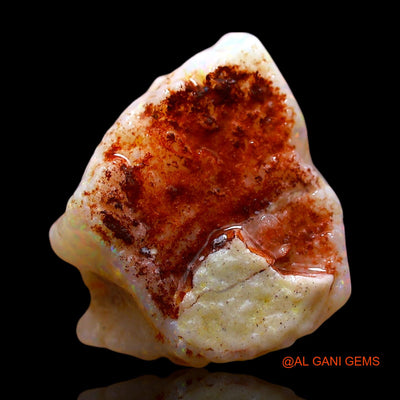 Natural Fire Opal Gemstone 3.00 Cts Loose Fancy Rough From Australia 14x12x4 mm RD-487