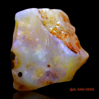 Natural Fire Opal Gemstone 4.00 Cts Loose Fancy Rough From Australia 13x12x4 mm RD-488