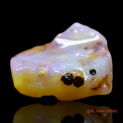 Natural Fire Opal Gemstone 4.00 Cts Loose Fancy Rough From Australia 13x12x4 mm RD-488