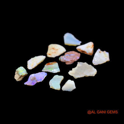 12 Pcs 29.00 Cts Natural Australian Fire Opal Loose Gemstone Fancy Rough Wholesale Lot 6X8 TO 15X18 MM RD-4