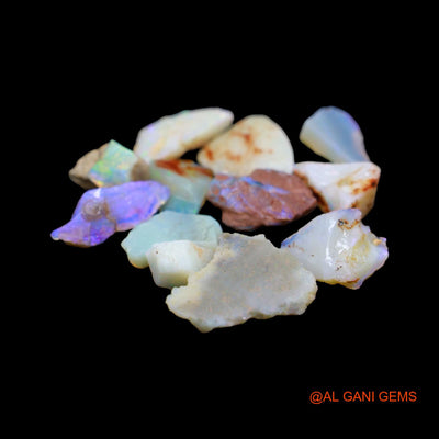 12 Pcs 29.00 Cts Natural Australian Fire Opal Loose Gemstone Fancy Rough Wholesale Lot 6X8 TO 15X18 MM RD-4