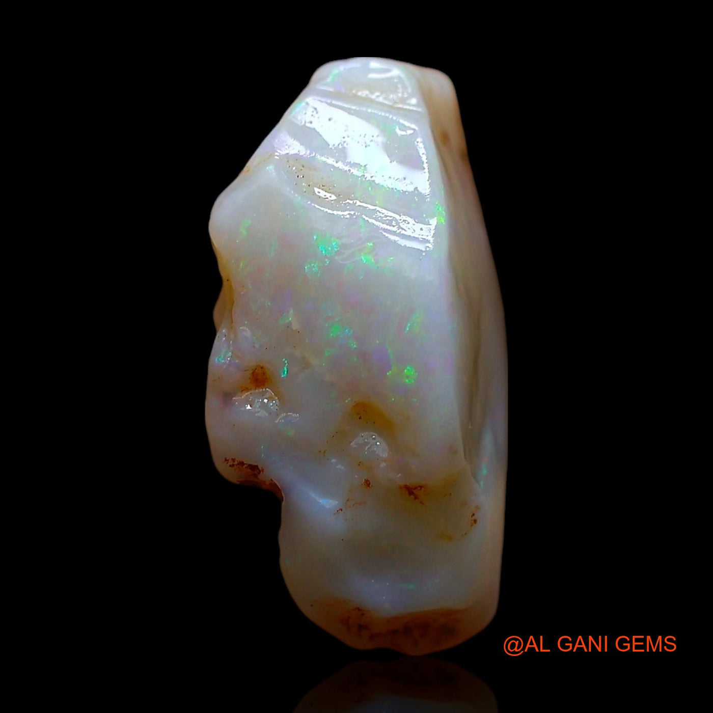 Natural Untreated Fire Opal Loose Gemstone Fancy Rough From Australia 5.00 Cts 16x10x6 mm RD-500