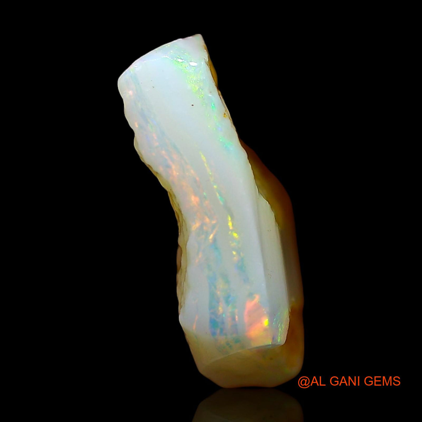 5.00 Cts Natural Australian Fire Opal Loose Gemstone Fancy Rough 17x11x5 mm RD-508