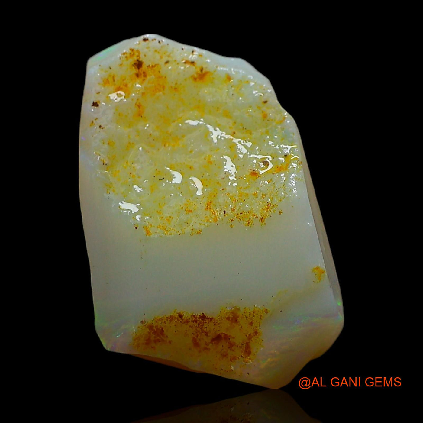 5.00 Cts Natural Australian Fire Opal Loose Gemstone Fancy Rough 17x11x5 mm RD-508