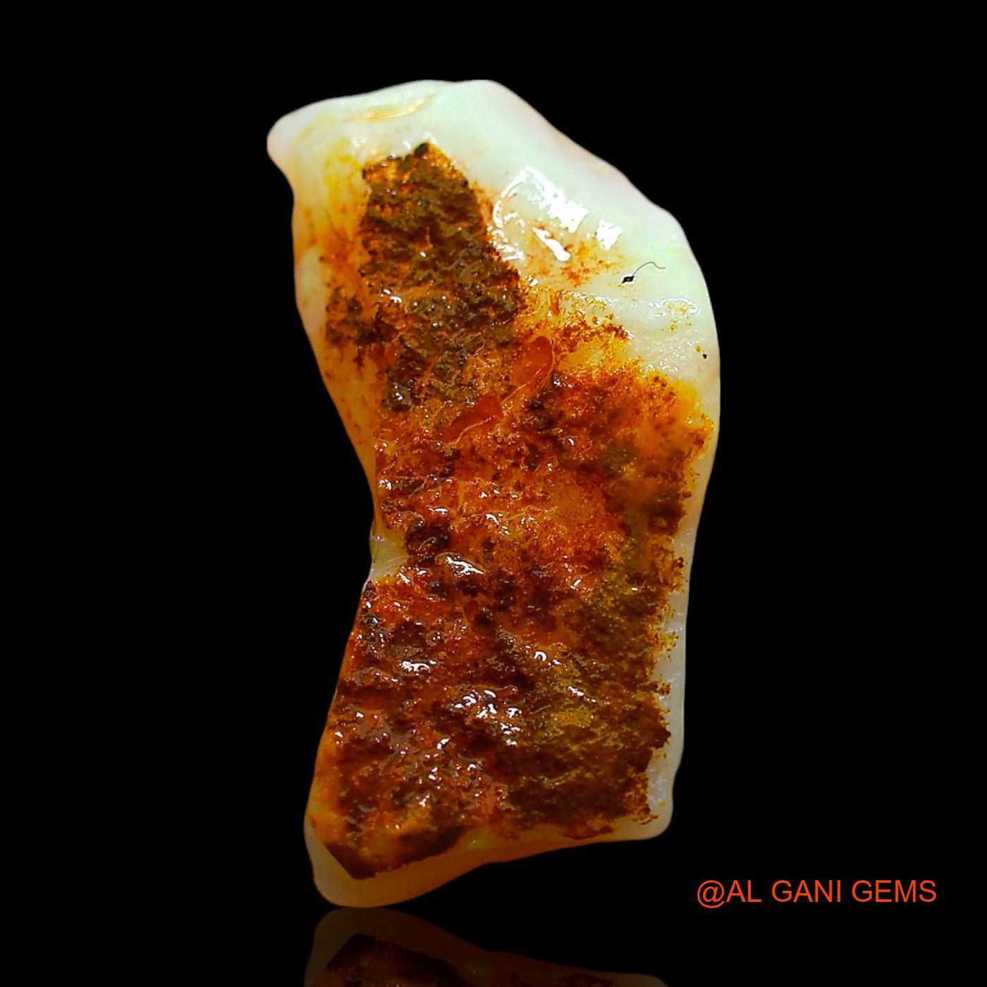 4.00 Cts Natural Australian Fire Opal Loose Gemstone Fancy Rough 17x9x7 mm RD-515