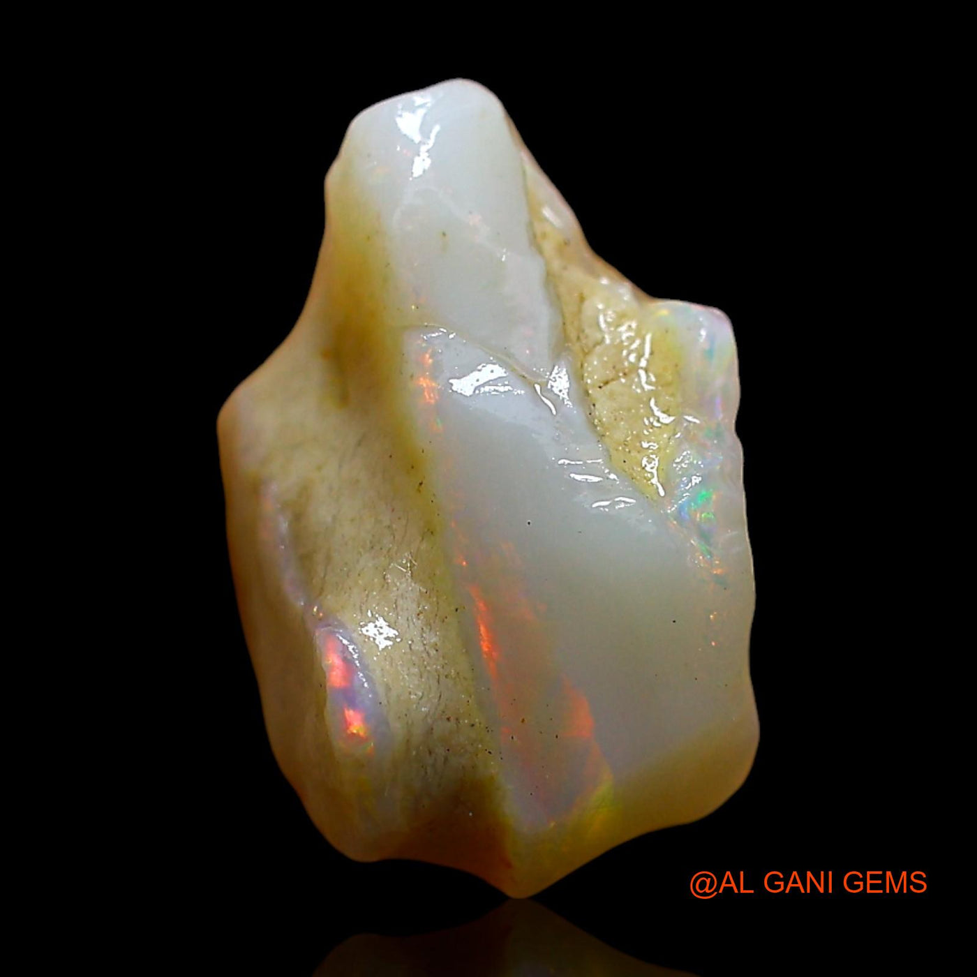 6.00 Cts Natural Australian Fire Opal Loose Gemstone Fancy Rough 14x12x7 mm RD-516