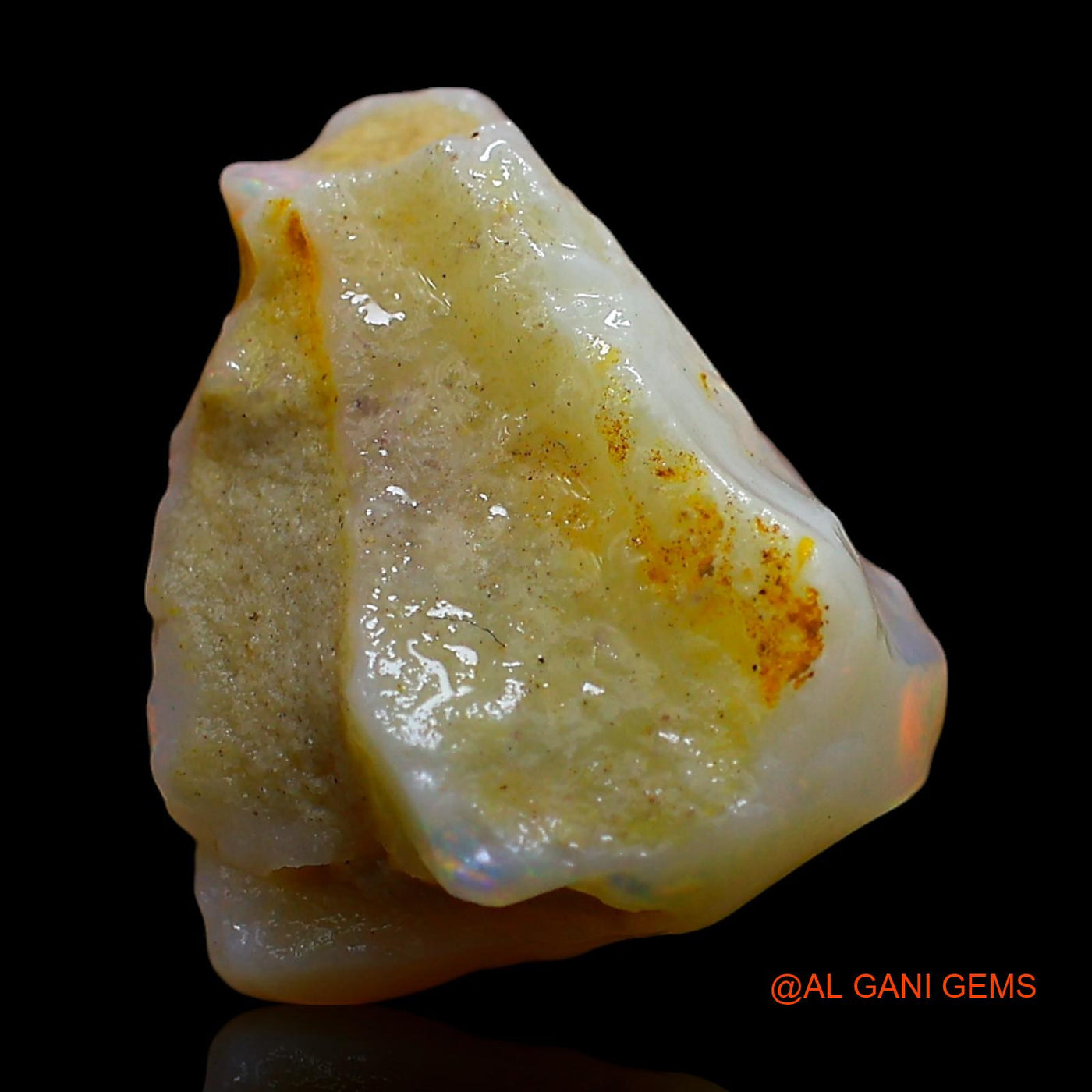 6.00 Cts Natural Australian Fire Opal Loose Gemstone Fancy Rough 14x12x7 mm RD-516