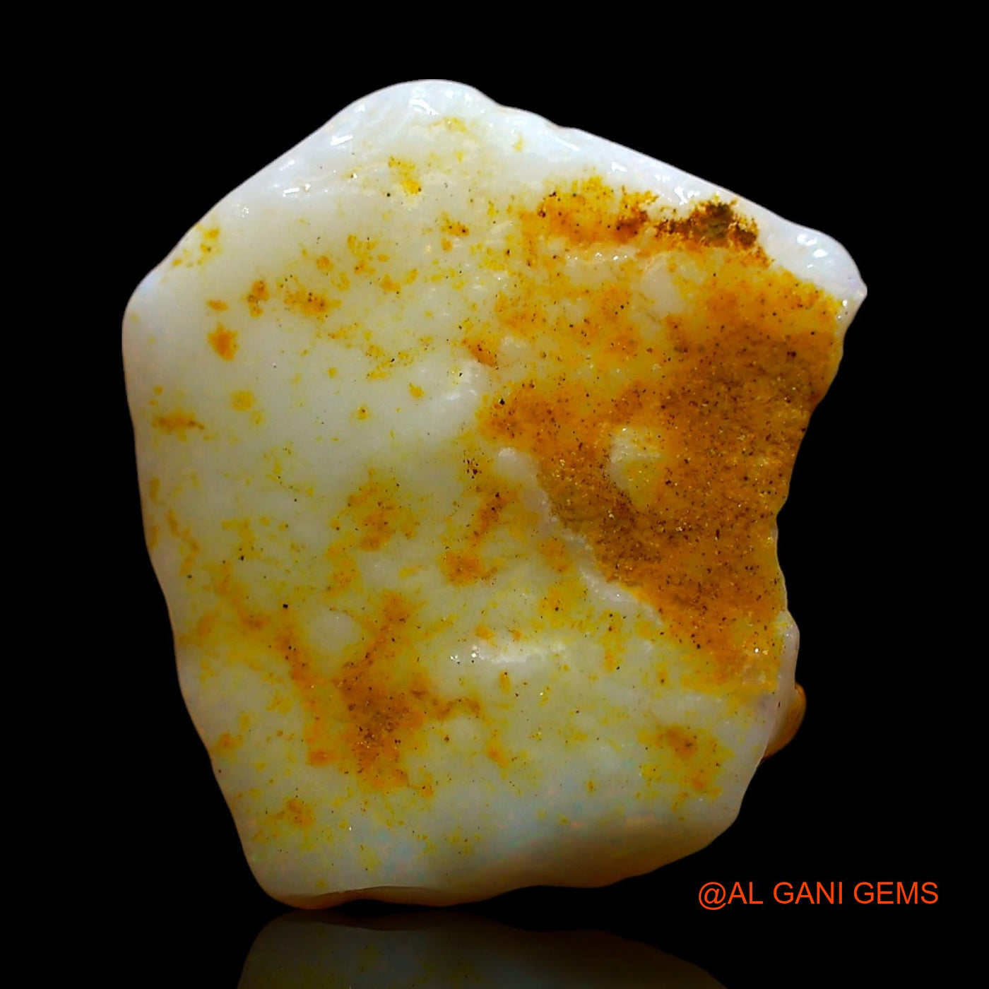 4.00 Cts Natural Australian Fire Opal Loose Gemstone Fancy Rough 15x14x4 mm RD-517